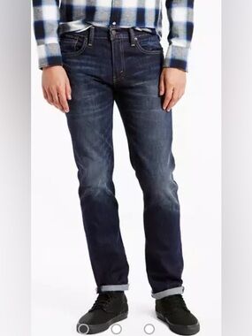 Levi's Men’s 511 Slim Straight Jeans in Dark Blue Wash Size 29 x 30
